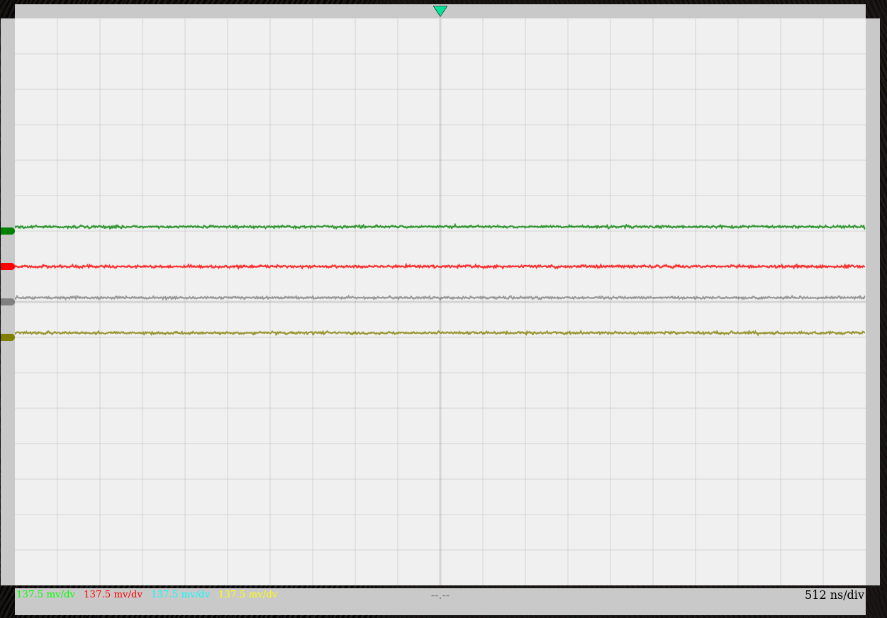 Oscilloscope screen in light mode