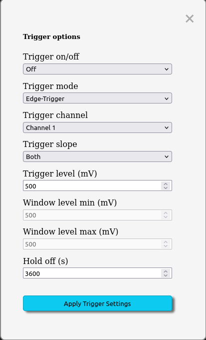 Trigger sub-menu